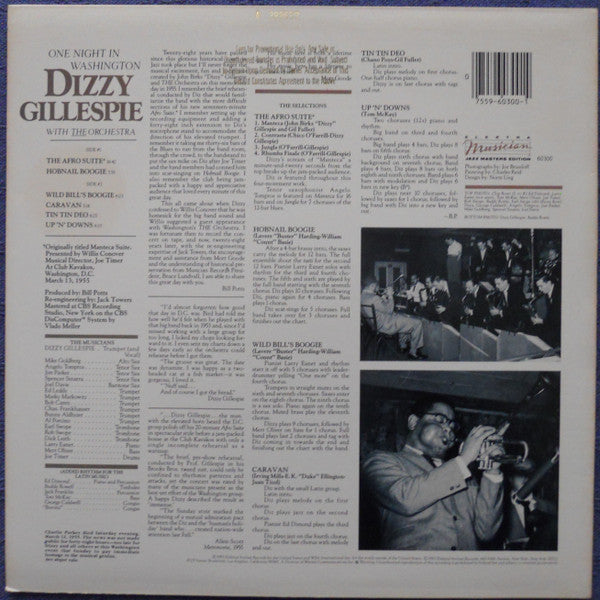 Master Release: One Night In Washington by Dizzy Gillespie