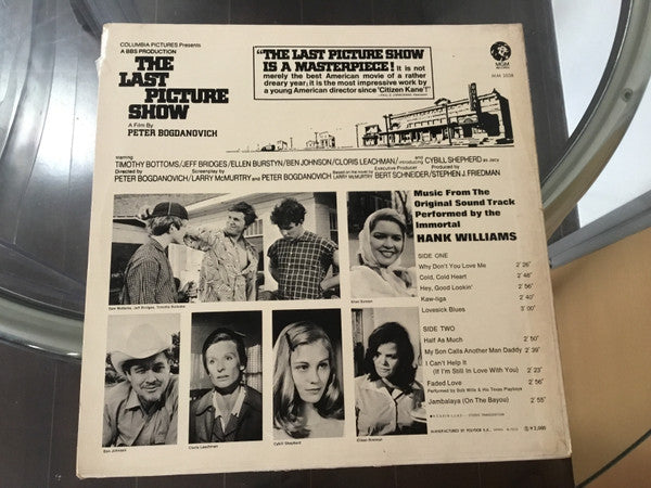 Master Release: Original Sound Track - The Last Picture Show by Hank Williams
