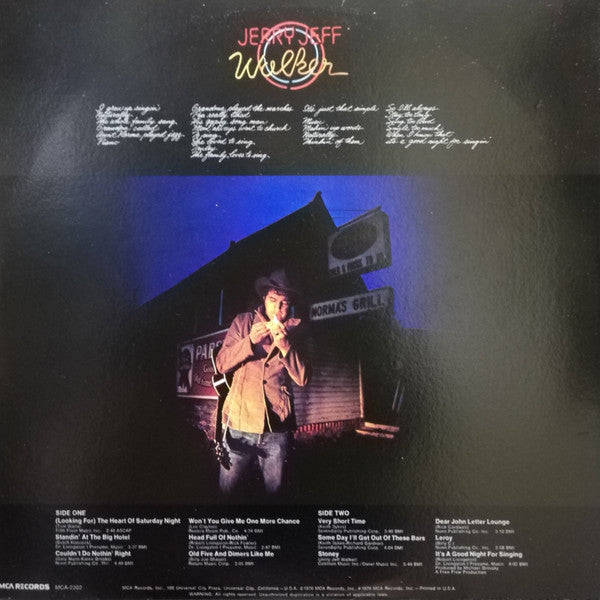 Release: It's A Good Night For Singin'-Vinyl-US-1976-MCA-2202-12083805