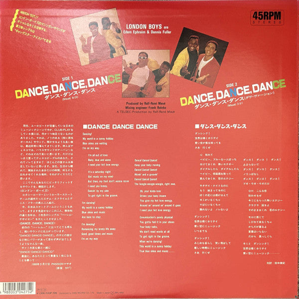 Master Release: Dance Dance Dance by London Boys