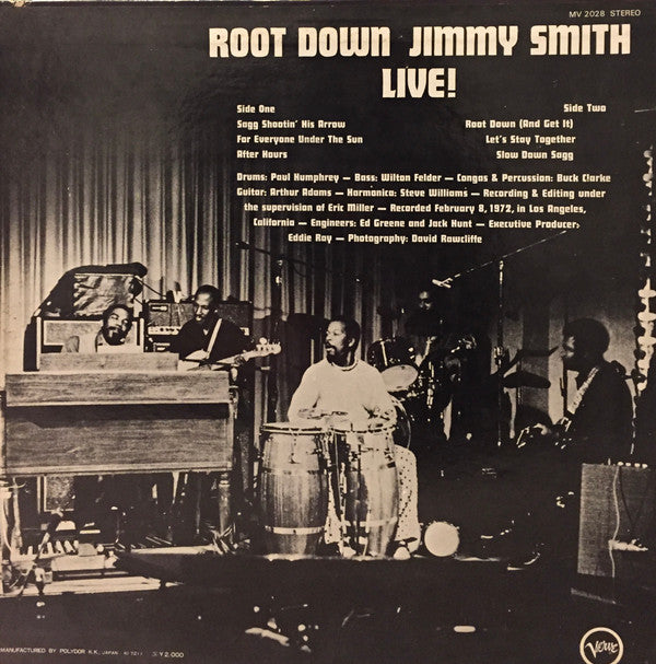 Release: Root Down - Jimmy Smith Live!-Vinyl-Japan-1972-MV 2028-11376426