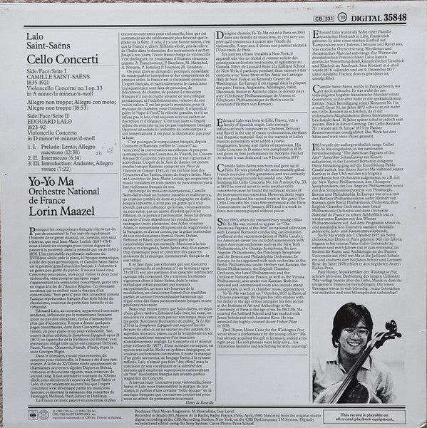 Release: Cello Concertos-Vinyl-Europe-1980-35848-28278025