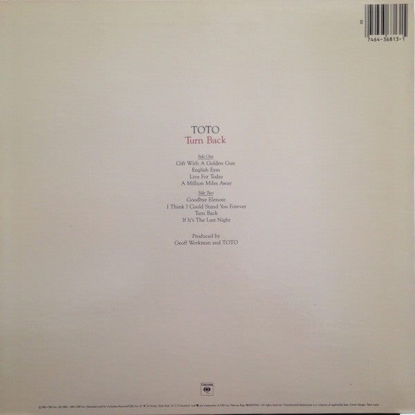 Release: Turn Back-Vinyl-US-1981-FC 36813-10008285