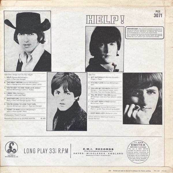 Release: Help!-Vinyl-UK-1969-PCS 3071-23165798