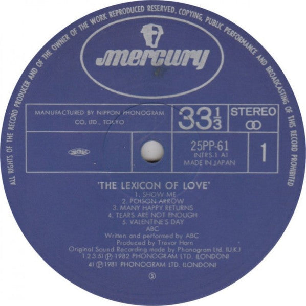 The Lexicon Of Love