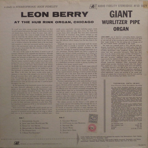 Master Release: Giant Wurlitzer Pipe Organ Vol. 2 by Leon Berry