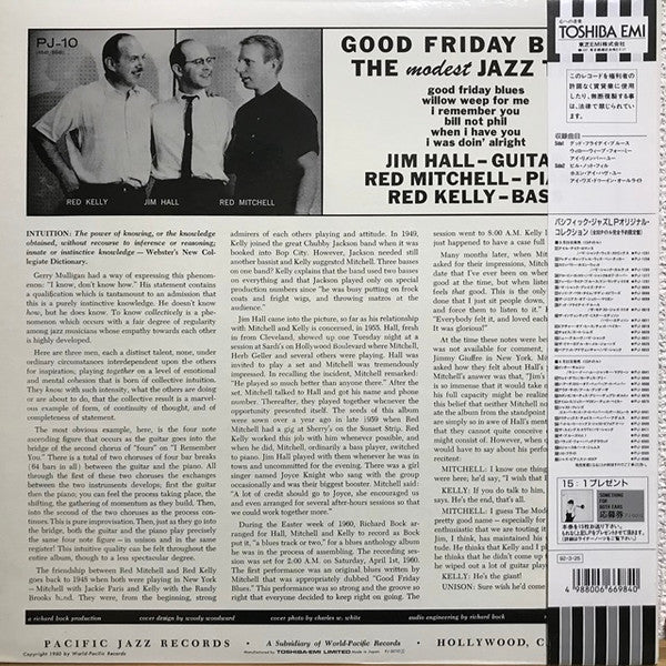 Release: Good Friday Blues: The Modest Jazz Trio-Vinyl-Japan-1992-PJ-0010-11399034