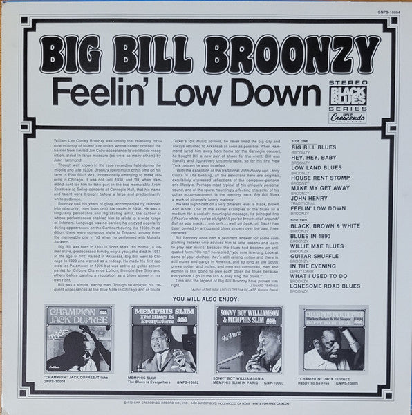 Master Release: Big Bill Blues by Big Bill Broonzy