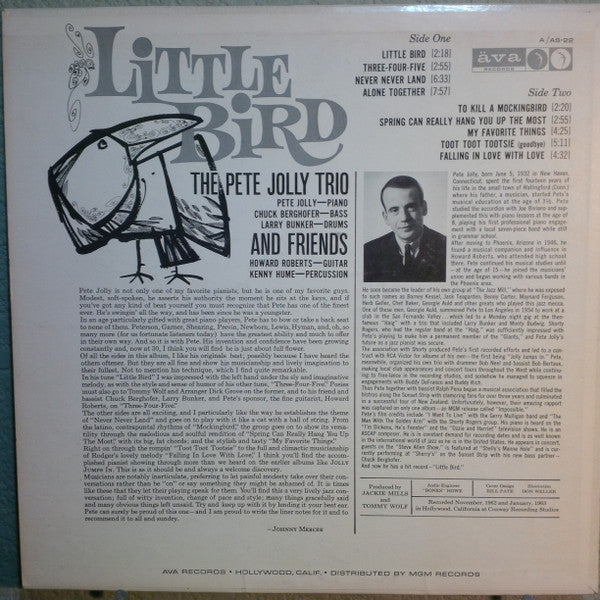 Master Release: Little Bird by The Pete Jolly Trio