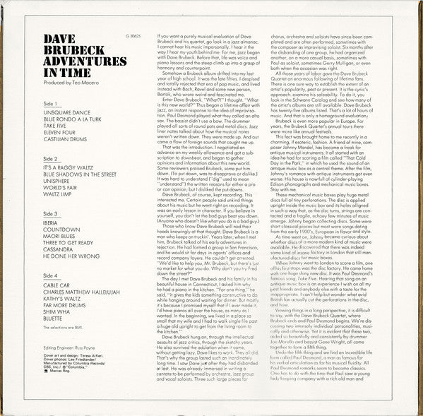 Release: Adventures In Time-Vinyl-Canada-None-G 30625-22570982