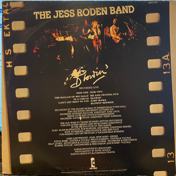Master Release: Blowin' by The Jess Roden Band