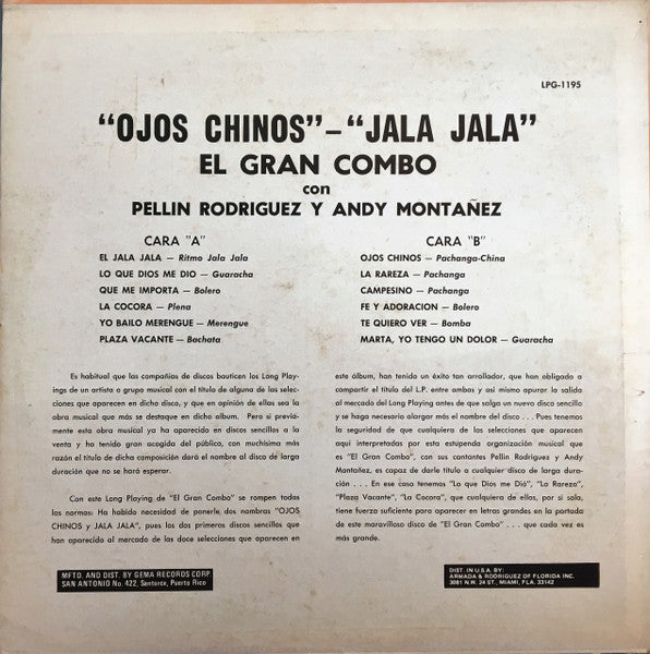 Master Release: Ojos Chinos - Jala Jala by El Gran Combo