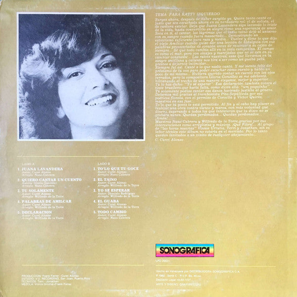 Release: Raza Y Media-Vinyl-Venezuela-1982-LPD-20.031-12742183