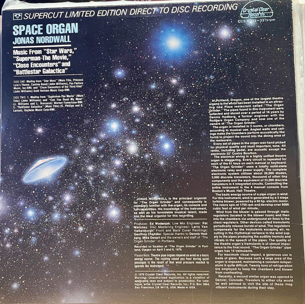 Master Release: Space Organ by Jonas Nordwall