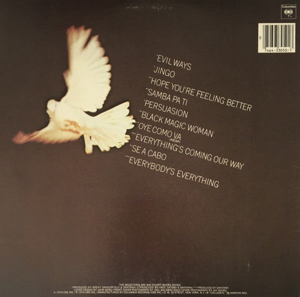 Release: Santana's Greatest Hits-Vinyl-US-None-JC 33050-11801715