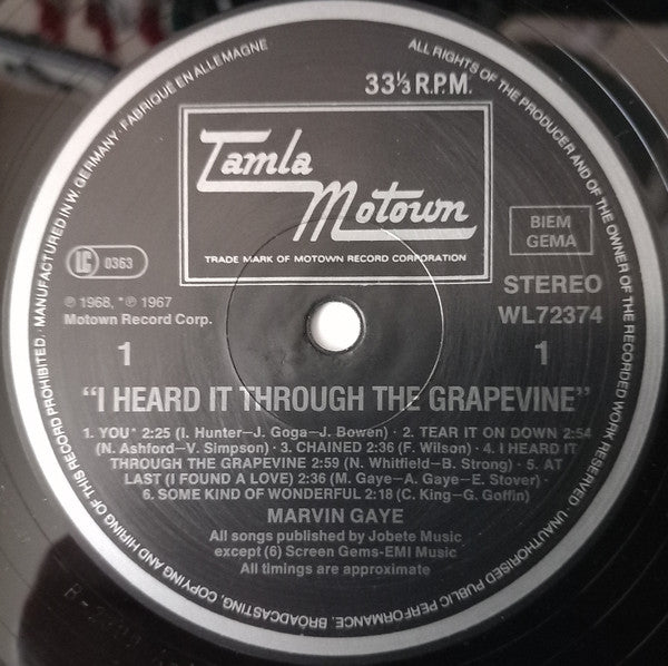 I Heard It Through The Grapevine!