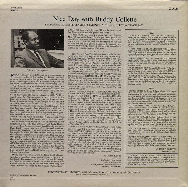 Master Release: Nice Day With Buddy Collette by Buddy Collette