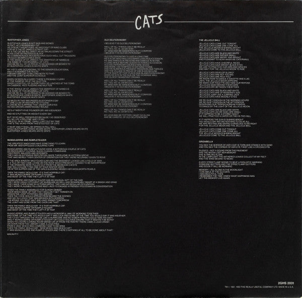 Cats - Complete Original Broadway Cast Recording