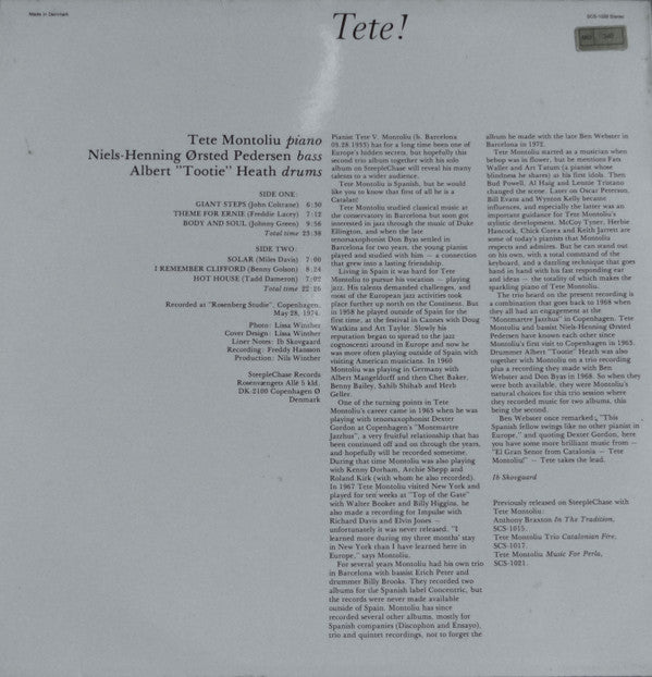 Release: Tete!-Vinyl-Denmark-1975-SCS 1029-16275363