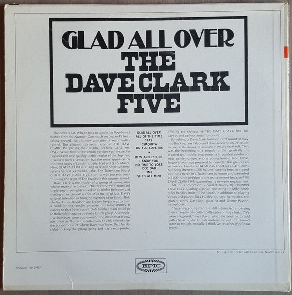 Release: Glad All Over-Vinyl-US-1964-LN 24093-24019604