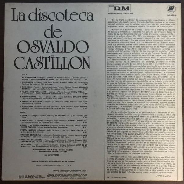 La Discoteca De Osvaldo Castillon