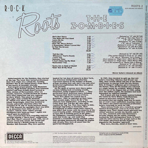 Master Release: Rock Roots by The Zombies