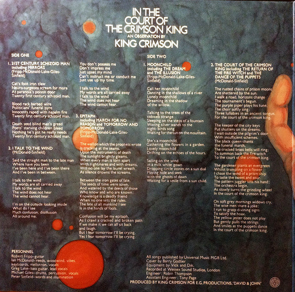 Release: In The Court Of The Crimson King (An Observation By King Crimson)-Vinyl-UK & US-2020-KCLP1, KCLP1, KCLP1-17659720