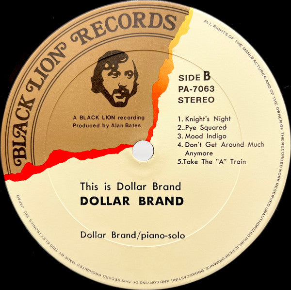 This Is Dollar Brand = ジス・イズ・ダラー・ブランド