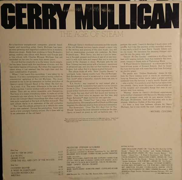 Release: The Age Of Steam-Vinyl-US-1972-SP 3036-14188419