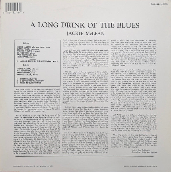 A Long Drink Of The Blues