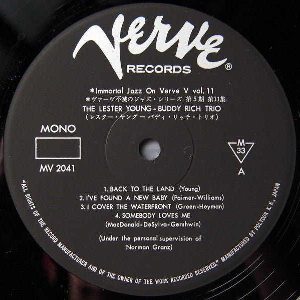The Lester Young - Buddy Rich Trio
