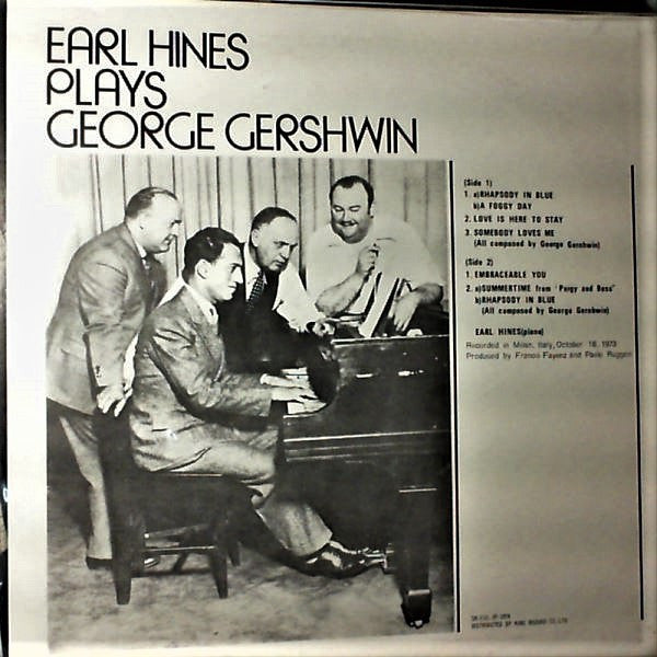 Release: Earl Hines Plays George Gershwin-Vinyl-Japan-1974-SR-3181, SR-3181-12410737
