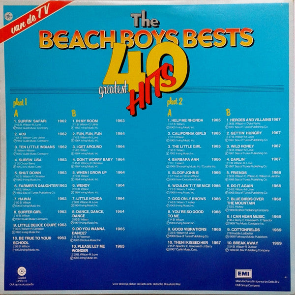 Release: Beach Boys Bests (40 Greatest Hits)-Vinyl-Netherlands-1974-LPTV 1-2-19155034