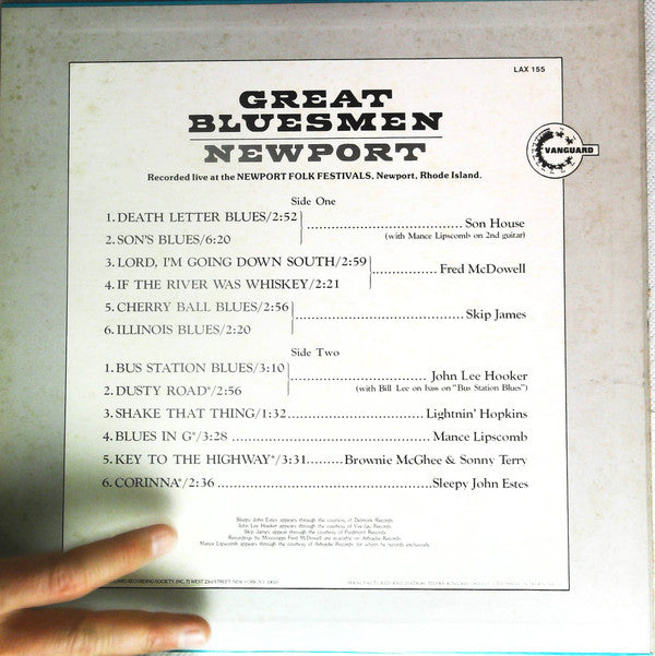 Release: Great Bluesmen Newport-Vinyl-Japan-1979-LAX 155-18531382
