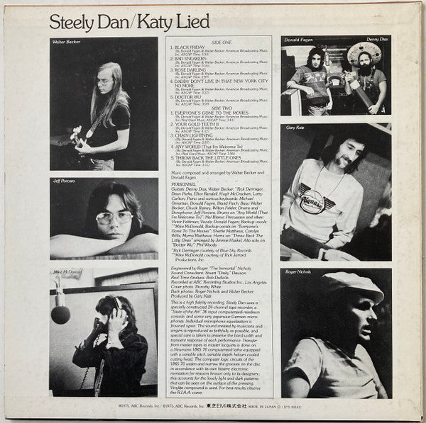 Release: Katy Lied-Vinyl-Japan-1975-IPS-80181-16437531