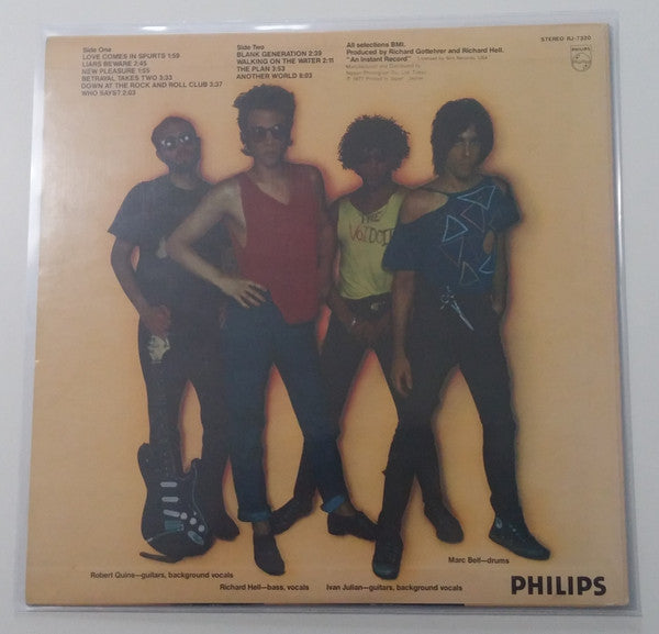 Release: Blank Generation-Vinyl-Japan-1977-RJ-7320-13003801