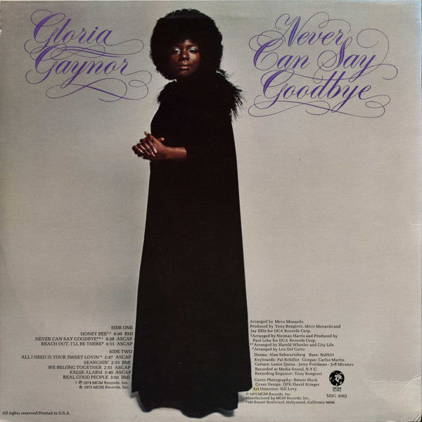 Release: Never Can Say Goodbye-Vinyl-US-1975-M3G 4982-16128140