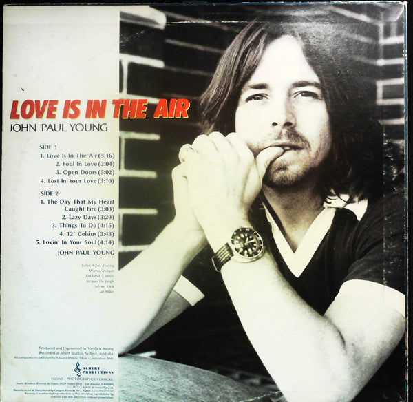 Master Release: Love Is In The Air by John Paul Young