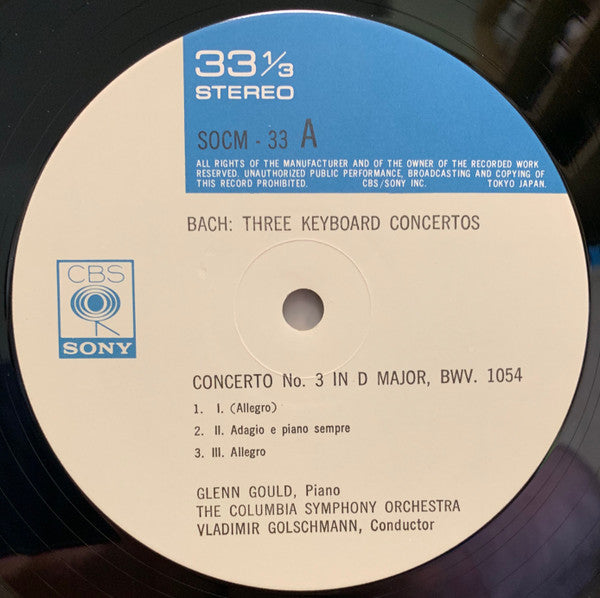 Three Keyboard Concertos