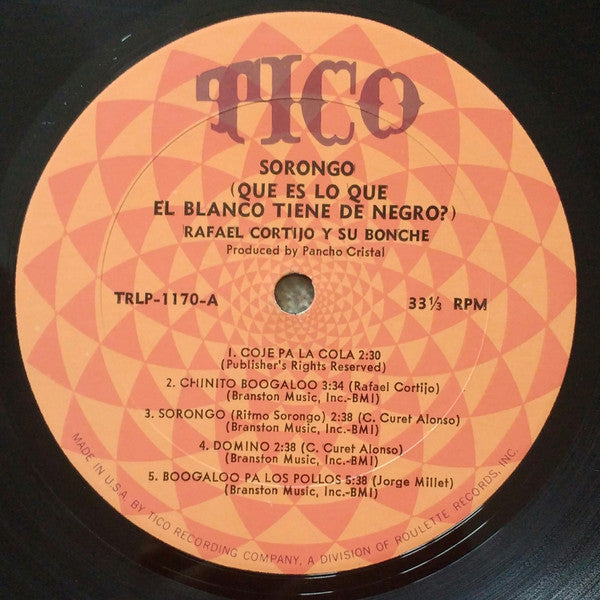 Master Release: Sorongo (Que Es Lo Que El Blanco Tiene De Negro?) by Rafael Cortijo Y Su Bonche