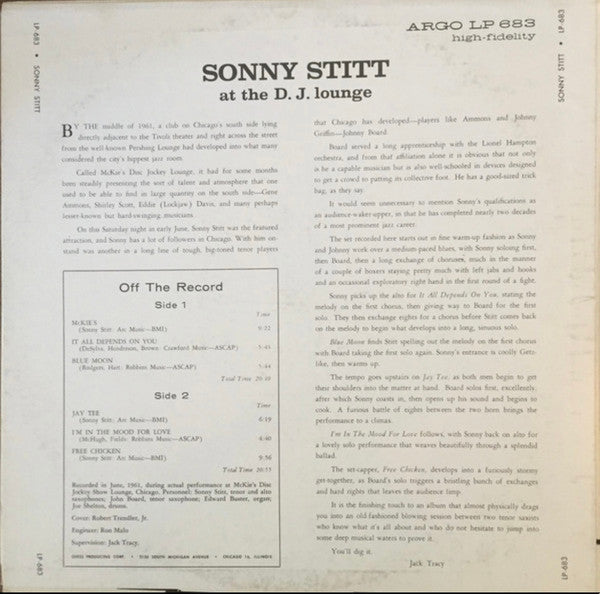 Release: At The D.J. Lounge-Vinyl-US-None-CA-683, LPS-683-15202723