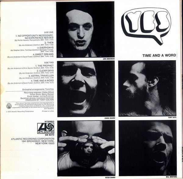 Master Release: Time And A Word by Yes