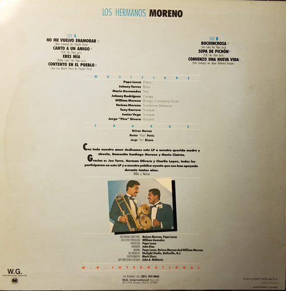 Master Release: No Me Vuelvo Enamorar by Los Hermanos Moreno