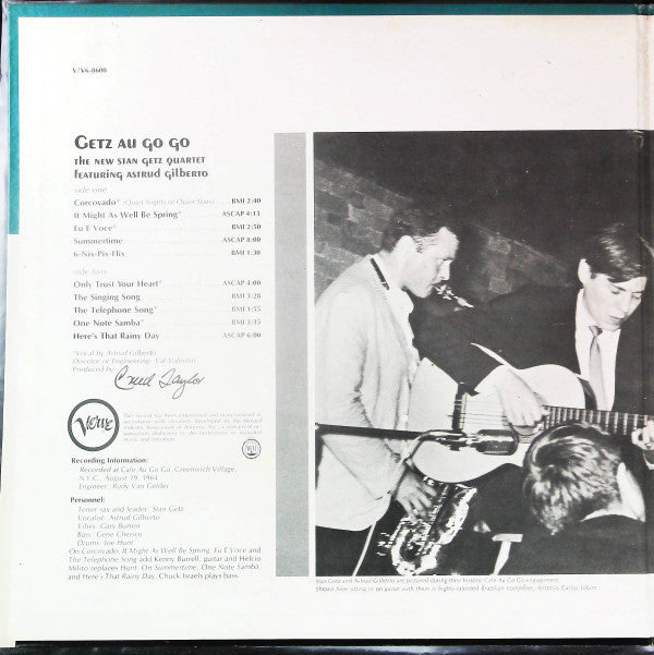 Release: Getz Au Go Go-Vinyl-US-1972-V6-8600-26042956