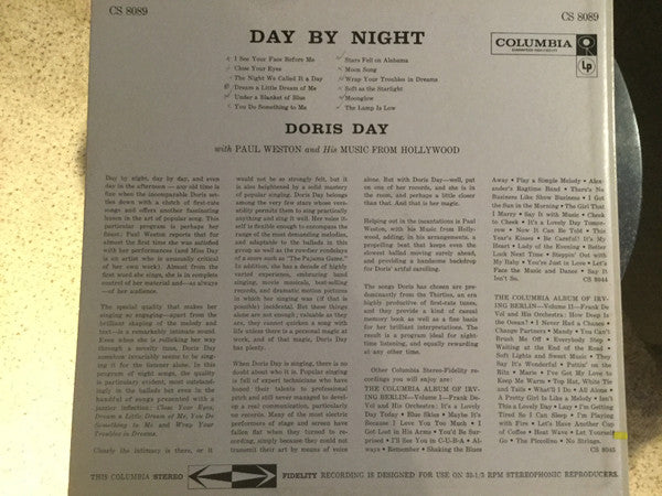 Release: Day By Night-Vinyl-US-1959-CS 8089-13353190