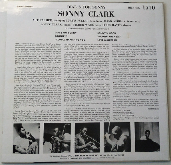 Release: Dial "S" For Sonny-Vinyl-Japan-1984-BLP 1570-12540794
