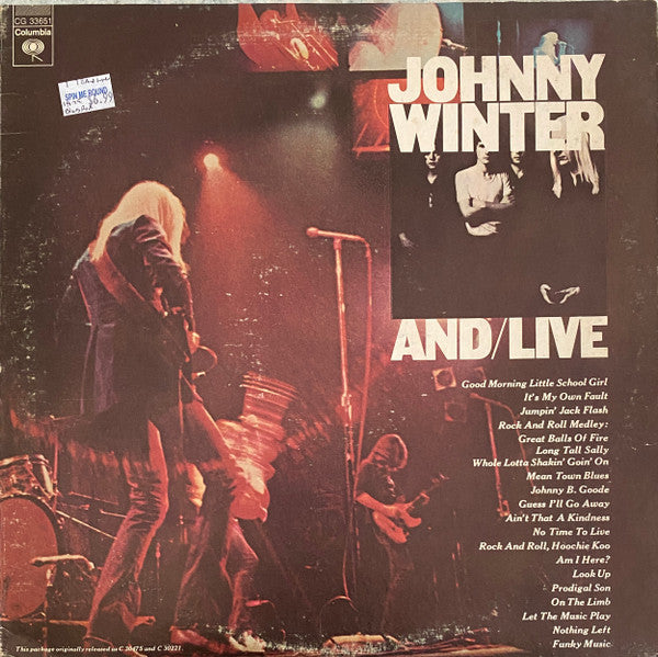 Release: And/Live-Vinyl-US-None-CG 33651-26083948