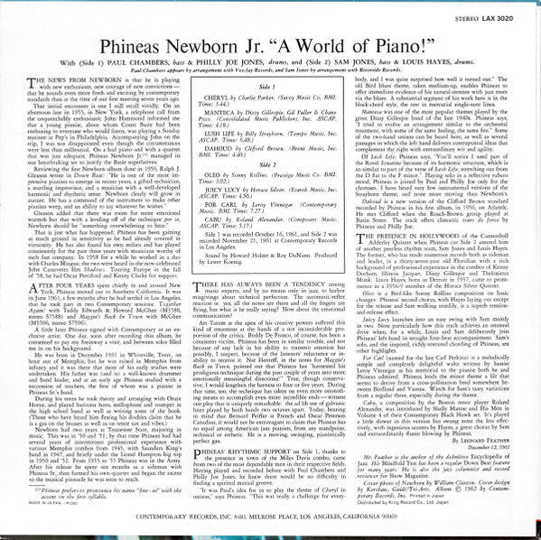 Release: A World Of Piano !-Vinyl-Japan-1974-LAX 3020, LAX-3020-30984331