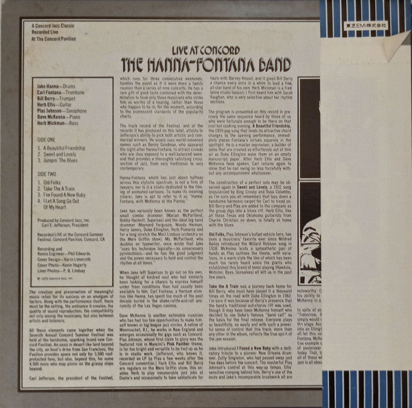 Release: Live At Concord-Vinyl-Japan-1975-ICJ-80074-14507997