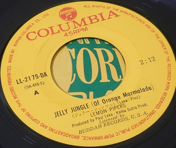 Master Release: Jelly Jungle (Of Orange Marmalade) / Shoeshine Boy by The Lemon Pipers